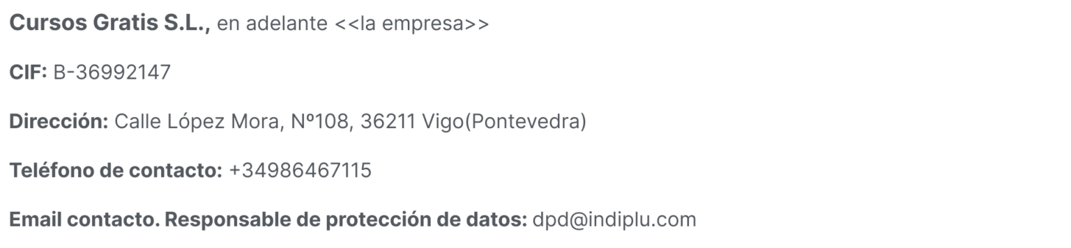 cursos gratis bilbao política de privacidad